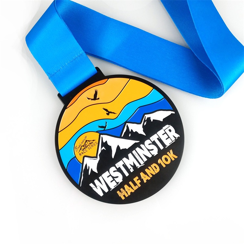 Gag Factory Custom Logo Award Medaile s stuhou prázdné zlaté stříbrné bronzové čest cyklistika běh maratonu kovová sportovní medaile