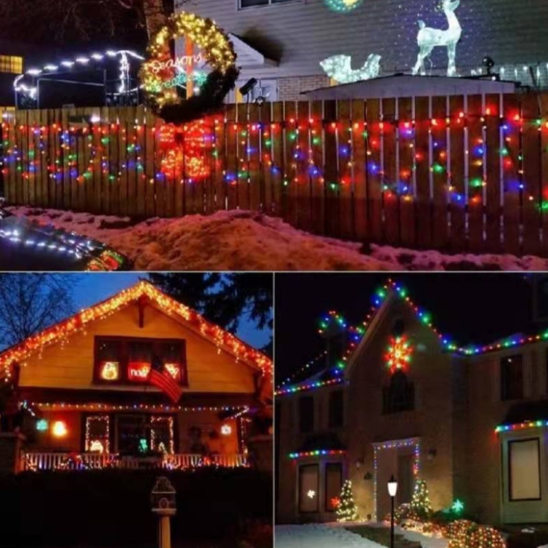 Smart C9 Strawberry Christmas Light Set Outdoor Waterproof LED RGB barevný vánoční světelný řetězec