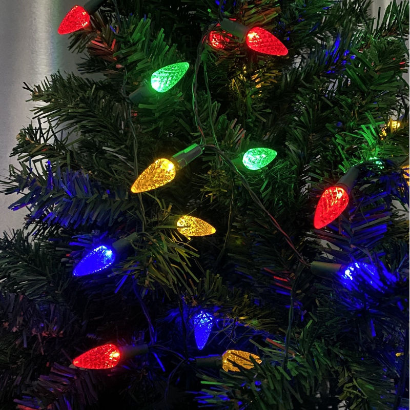 Smart C9 Strawberry Christmas Light Set Outdoor Waterproof LED RGB barevný vánoční světelný řetězec