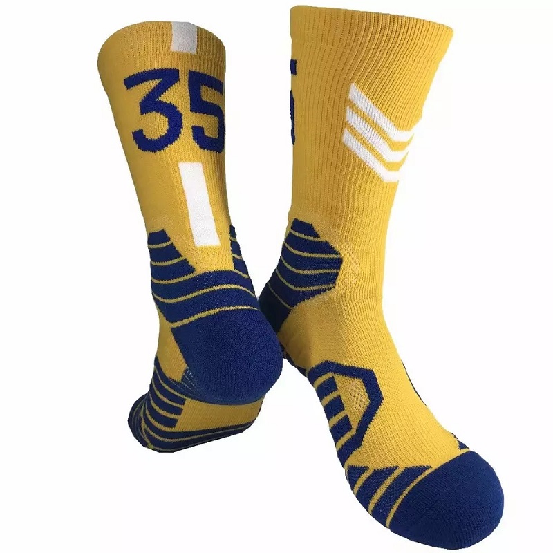 Velkoobchod vysoce kvalitní posádka vlastní design ponožky bavlněné basketbalové sportovní ponožky