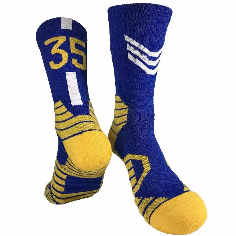 Velkoobchod vysoce kvalitní posádka vlastní design ponožky bavlněné basketbalové sportovní ponožky