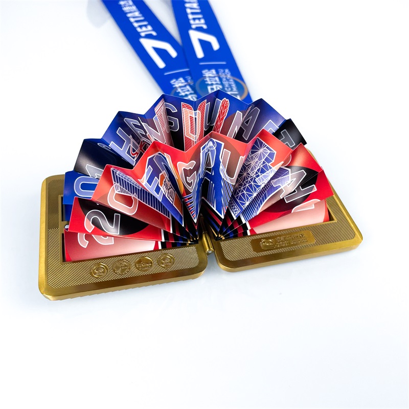 Vlastní zlatý kovový maratón medaile Marathon Medaile Přizpůsobená