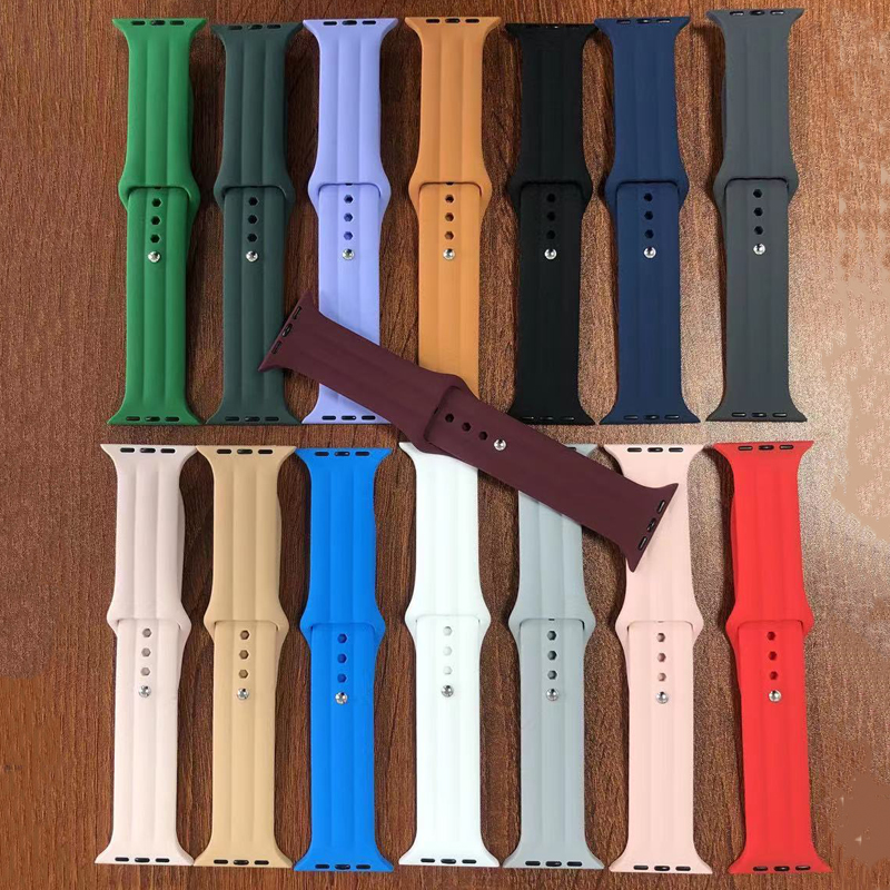 Iwatch Silicone Sports Band Strap Strap Sledovací popruhy pro Apple Watch