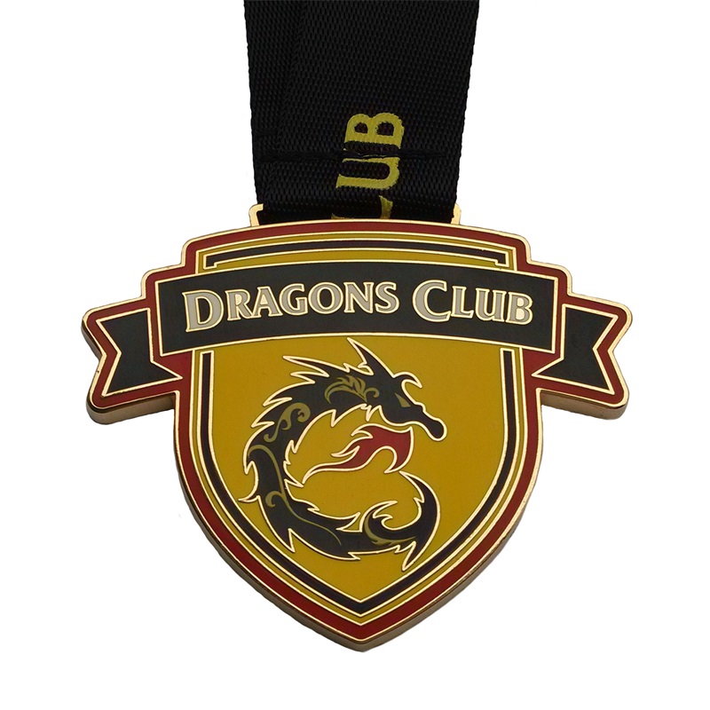Propagační starožitnýnikl 3D Rugby Trophy prázdná sportovní medaile se stuhou
