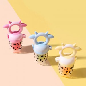 Vysoce kvalitní ovocný krmítko Cartoon Teether Ekologická kapalina Silikonový silikonový dudlík čerstvé ovoce dětské podavač