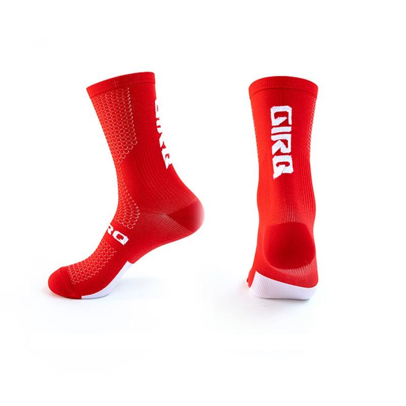 Klasické vlastní logo Nylonové prodyšné turistické cyklistické ponožky venkovní sportovní kola ponožky
