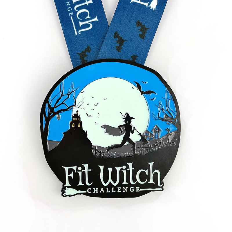 Vlastní halloween medaile halloween běh medailenoční běh medaile finišer medaile maratonové medaile