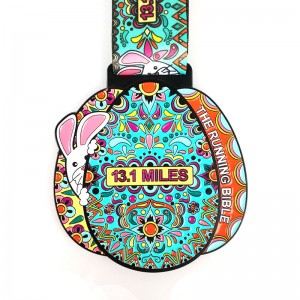 Vlastní medaile pro závody Metal Medallion Custom Santa běžící medaile