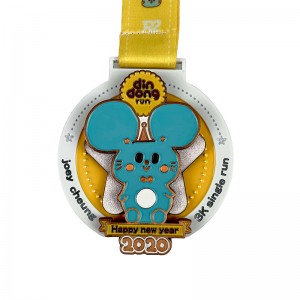 Medaile lití zinkové slitiny 18k zlaté medaile medaile UV tisk