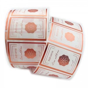 Samolepkana štítky produktu,nálepkana štítky s více procesy