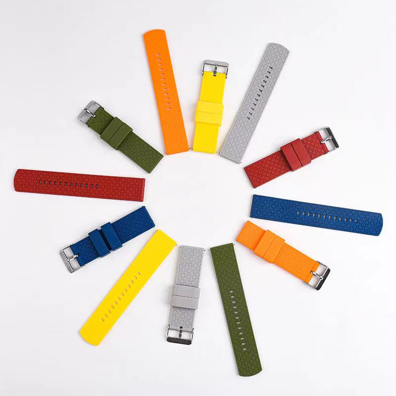 Více barevné silikonové hodinky fluororubbernáramkové popruhy pro hodinky
