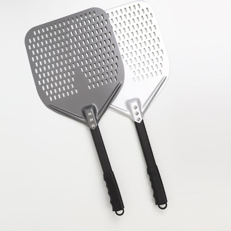 Odpochybnitelná rukojeť eloxovaná 12inch/13inch/14inch/16inch Perforovaná hliníková pizza Peel Pizza Spatula Spatula Pizza Paddle