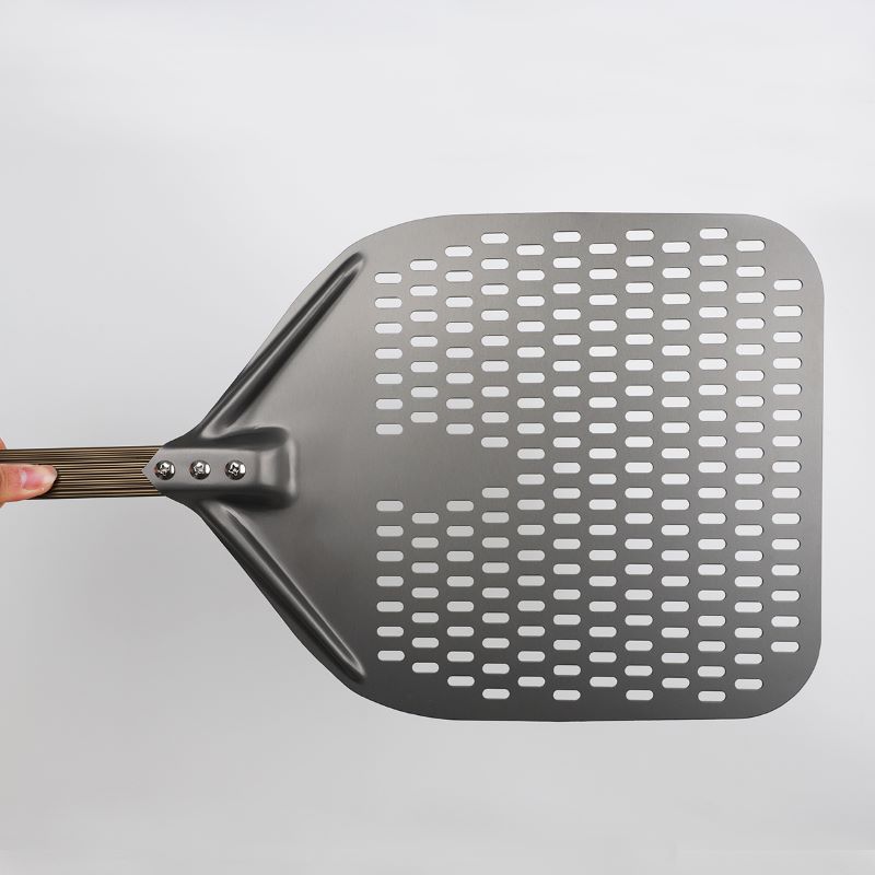 Odpochybnitelná rukojeť eloxovaná 12inch/13inch/14inch/16inch Perforovaná hliníková pizza Peel Pizza Spatula Spatula Pizza Paddle