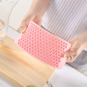 Silicone Mini Ice Cube Miske, 150 kusů ve tvaru srdce Rozdrcené ledové formy Snadné uvolňování malých kostek ledu pro chlazení koktejly whisky, kuchyňské gadgety stohovatelné podnosyna ledové zásobníky, mrazničky speciál...