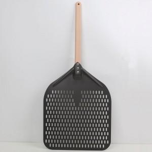 Odeslánaná eloxovaná 12 palců 14 palců Perforovaná hliníková pizza Peel Pizza Shovel Pizza Spatula Pizza Turner