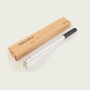 Otočení pizzy vidlice Pizza Turner Hliníkovou rukojeť pekárna Roburdy Snadno uložte&přenos kuchyně a pečení, stříbro