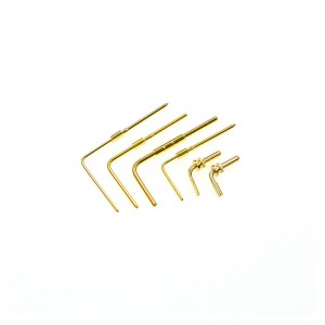 Pin mosazné zástrčky --- Konec pravého úhlu