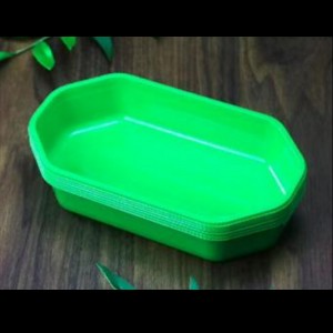 Barevný ovocný podnos bez víka 200*110*35 mm Hgf-2010f Orange/Green/Purple