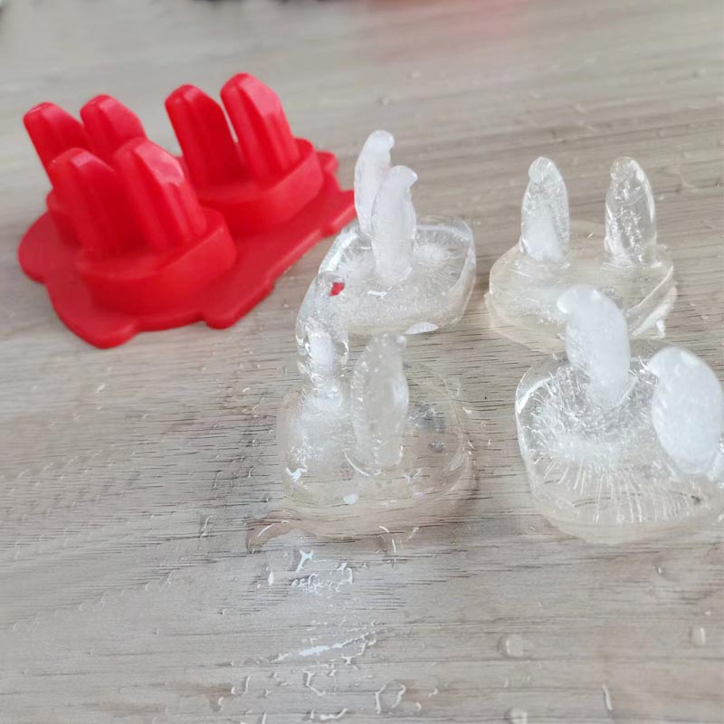 Silicone 3D tučňákana kostku ledu, ledová kostka Whisky Whisky Forn Fun Fun Shapes, Silicone Fun Shapes s trychtýři pro koktejly, Bourbon, Brandy, Whisky Gift for Men