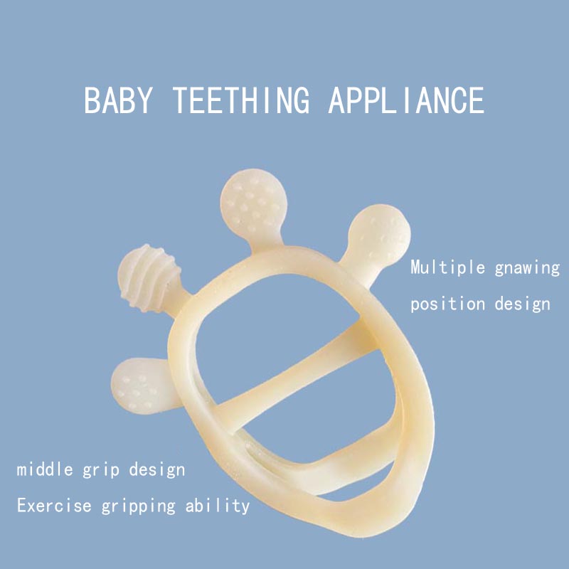 Silicone Baby Teether hračky pro děti 3+měsíce, BPA zdarma kap