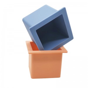 Velké silikonové plísněna kostku ledové kostky BPA zdarma, jednotka čtvercová ledová podnos Flexibilní, snadné uvolnění pomalého roztavení ledu, pro whisky, koktejly, dárky