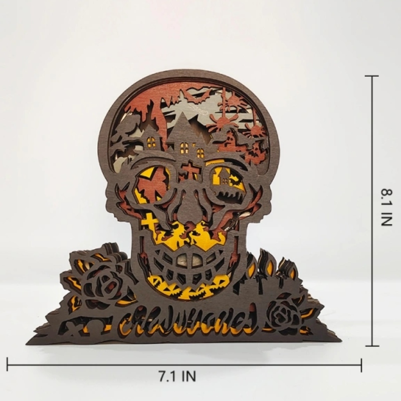 3D kosterní dřevěná řemeslná dekorace