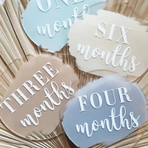 Akrylová laserová řezaná gravírovací prázdniny děti \\\\ milníkový pamětní karta