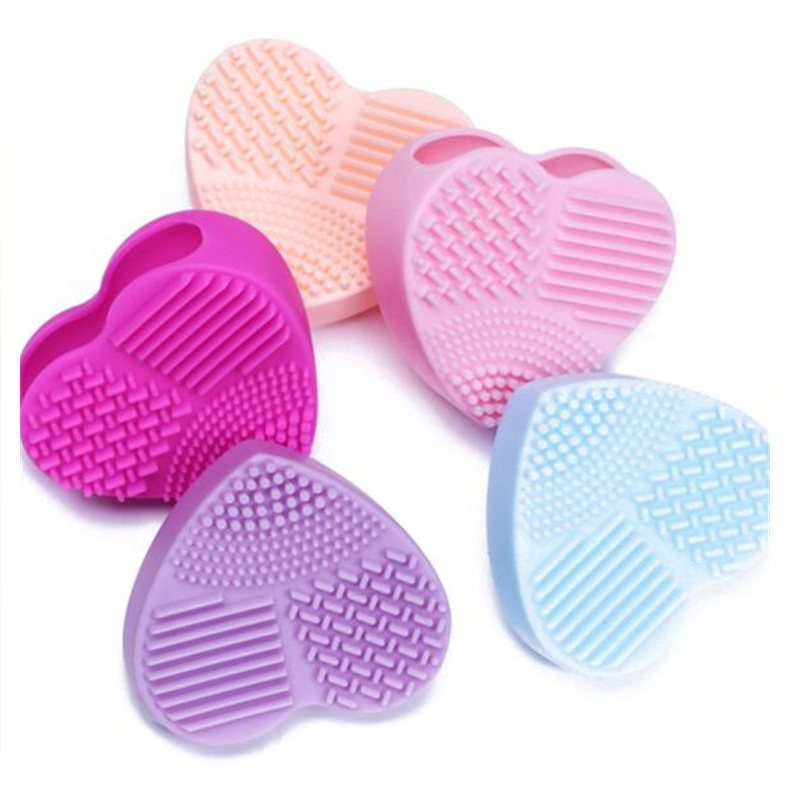Make-up kartáč čistič srdce silikonový více texturní povrchový make-up kartáč čištění základního čisticího kartáče