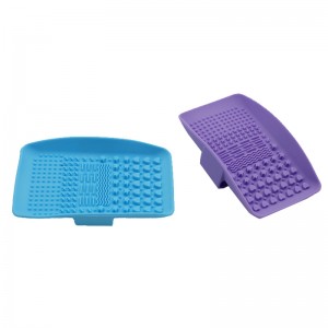 Silikonový make -up štětce čisticí rohož, čistič kartáče, přenosná make -up kartáčna čistič, kosmetickýnástroj pro mytí štětce