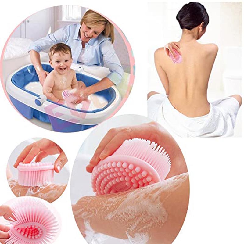 Silikonové tělesné pračky loofah exfoliační tělesná koupelna štětce pro citlivé děti ženy muži veškerá kůže