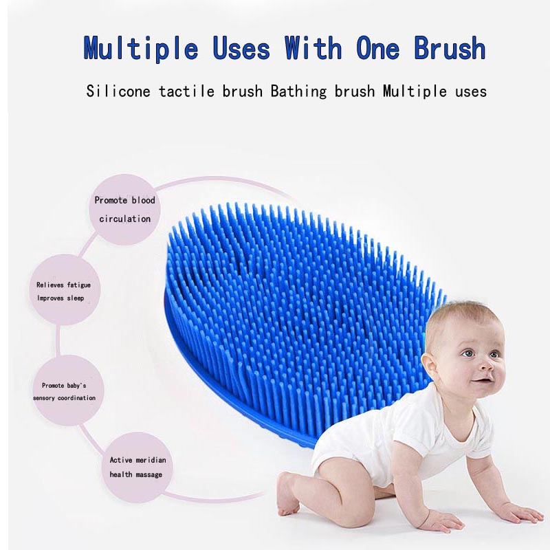 Silikonové tělesné pračky loofah exfoliační tělesná koupelna štětce pro citlivé děti ženy muži veškerá kůže