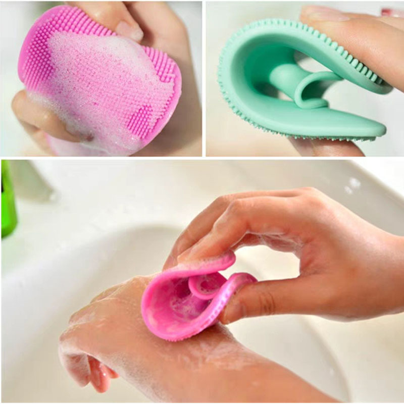 Dětská lázeň, dětská kolébka, kartáč, silikonová masáž štětce, silikonový peeling exfoliační kartáč dětská suchá kůže, kolébka&ekzém základní