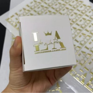 Samolepka štítku UV Gilding