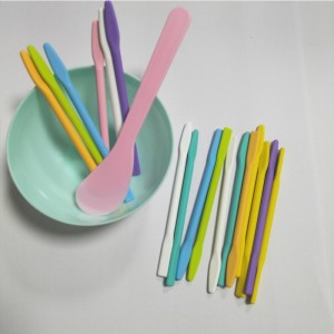 Silikonové míchání holečková pryskyřice Míchací tyč obličeje make -up míchání, pro míchání pryskyřice tekuté barvy Epoxidová pryskyřice Diy Proces