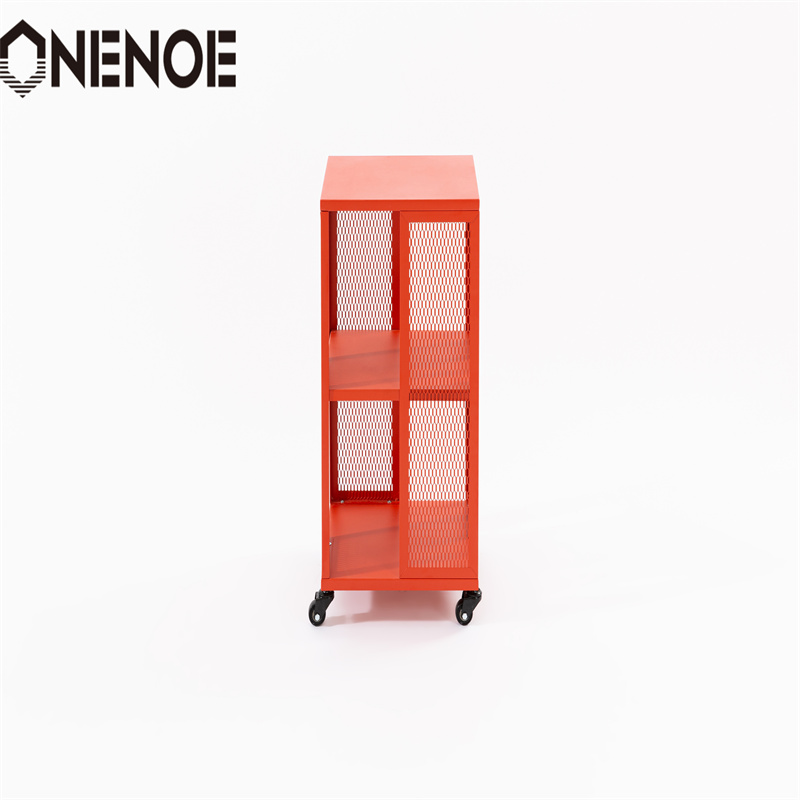 OneNoe Home Modern Furniture Metal Removable Regálem Filving Cabinet Bookcase Cabinet Solid Frame Organizer Storage Cabinet s 3 stupněm