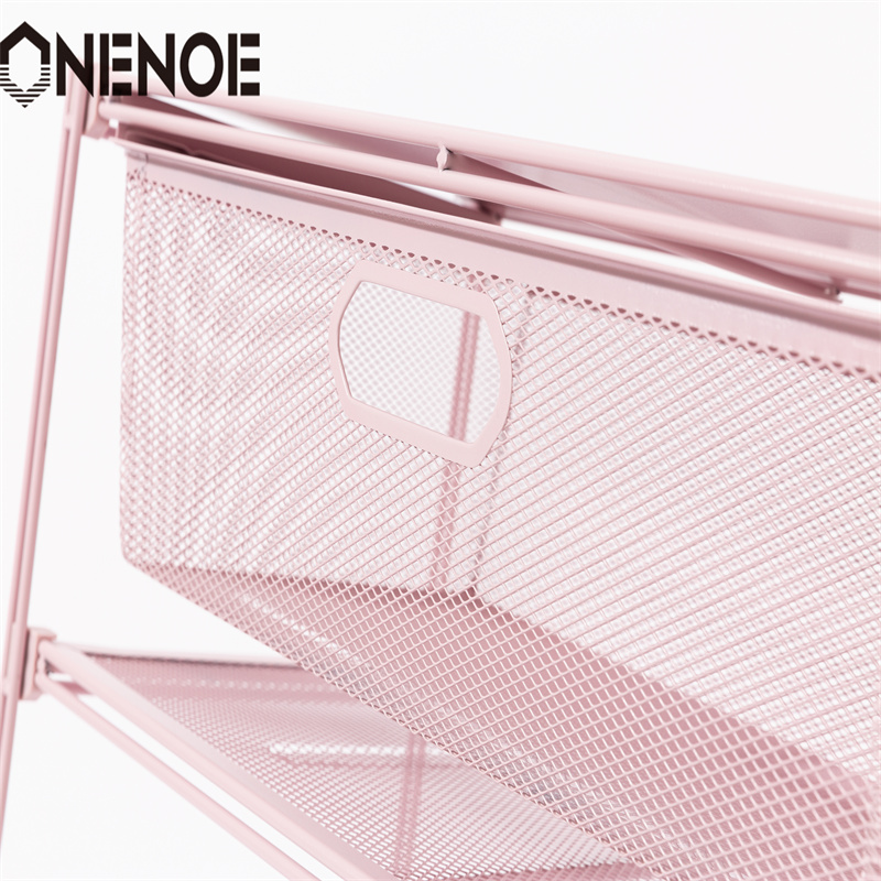 OneNoe Simple Small Wire Metal Mesh Stockable Storage Shoes Relives Feathe Recézní police Regály knihovny s 5 stupněmi pro hotelový supermarketnákupní obchod