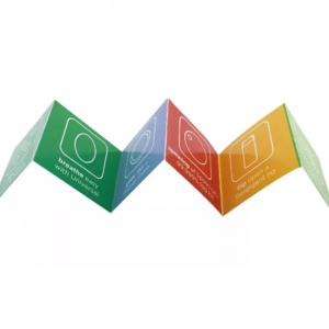 Skládací příručka k výuce produktu