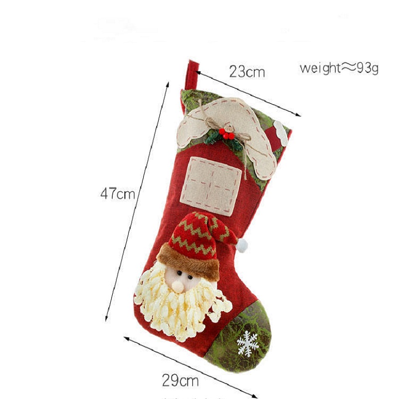 Horké styl vánoční ponožky Vánoční dárkové tašky vánoční scény dekorace