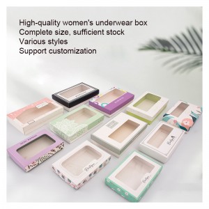 Vlastní okenní papírová dárková krabička