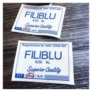 Vlastní oděvní štítek, ručně vyráběná textilní značka