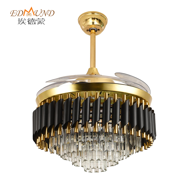 Stropní ventilátor lustry K001 se světlem se vzdáleným 42 palci 3 barvy s lustrem ventilátoru reproduktoru