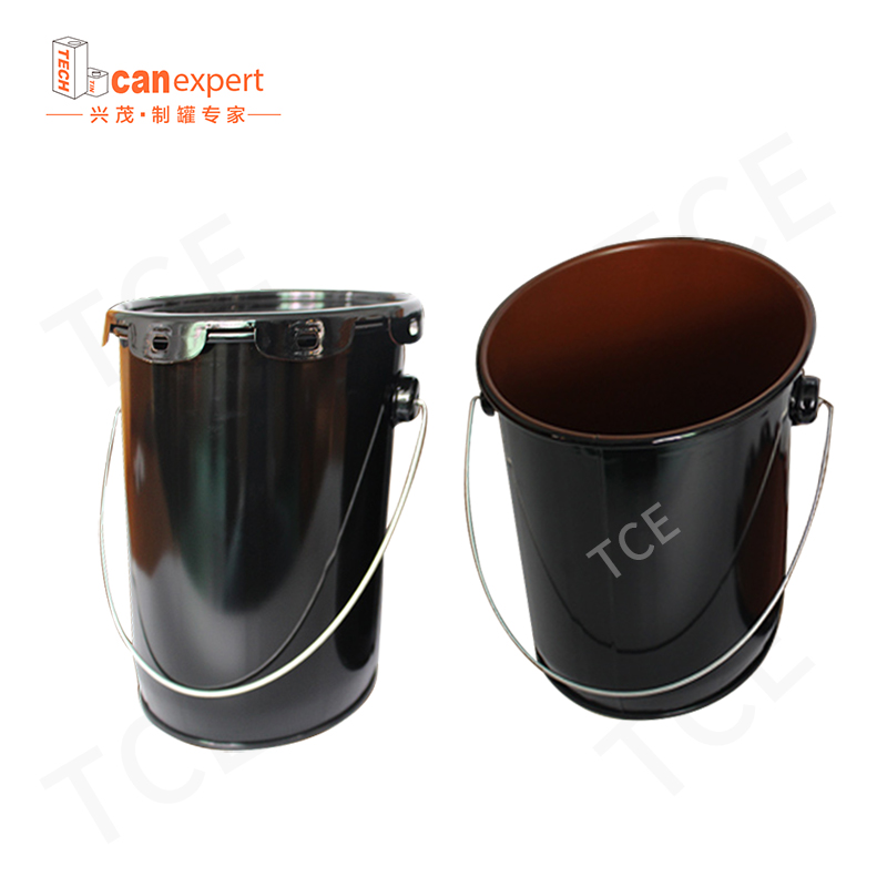 Vlastní prázdný kovový plechový kbelík kbelík ocelový železo