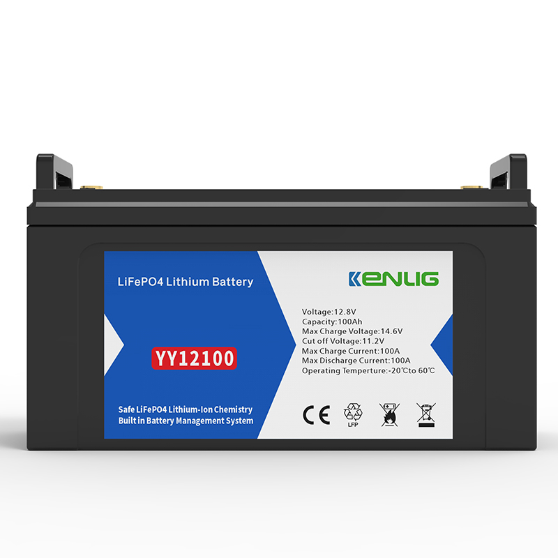 Kenlig Přenosná plastová baterie 12.8v 100/120/150/200ah Používá se v domácím komerčním systému pro skladování solární energie Lithiová baterie