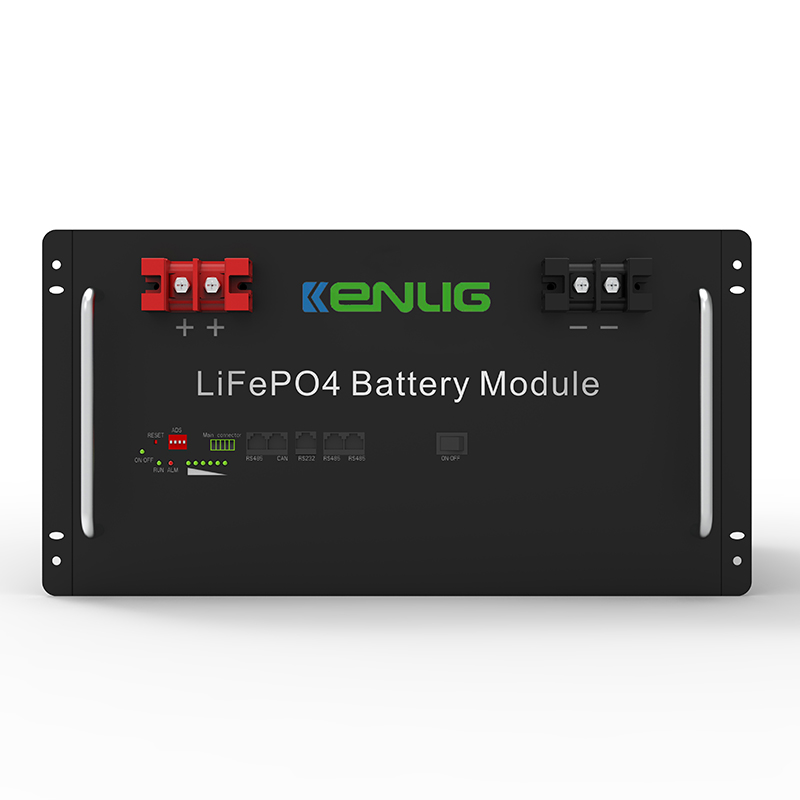 Racknamontován 48V 100/150 200Ah LifePO4 Home Appliances stohovatelné RS232/rs485/can komunikace rychlénabíjení lithium iontové baterie