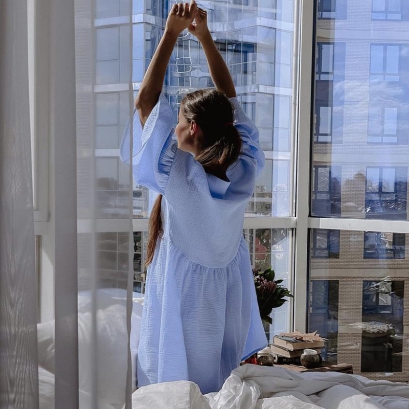 Bavlněné pyžamo pyžama příležitostné volné montáže domovské pyžamy