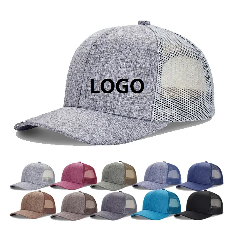 Vlastní logonové kamiony Cap Mesh Baseball Snapback Unisex Nastavitelné velikosti sportovní čepice