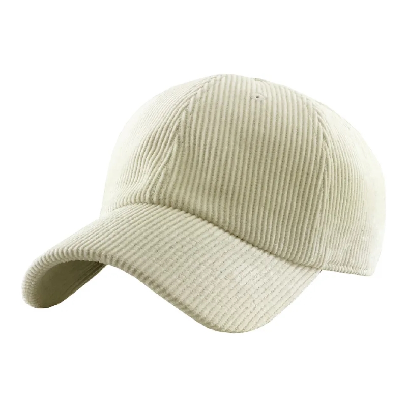 Corduroy Baseball Cap 6 Panel prázdný táta čepice sport zimní klobouk vlastní logo vyšívání