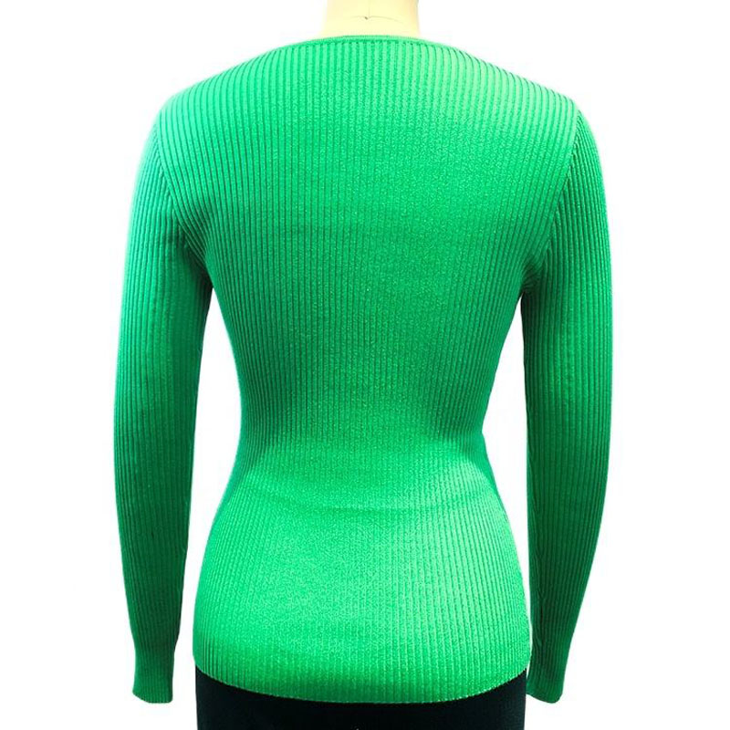 Příležitostnénadměrné plné barevné posádky krk sexy svetr šaty Dámské oblečení dívky dívky svetr dlouhý rukáv pletený top ženy svetry