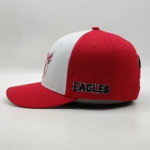Vlastní vysoce kvalitní výšivka 6 panelů Two Tone Pred Card Bram Hat Low Profil Cotton Dad Baseball Cap