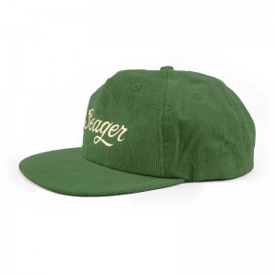 Corduroy 5 Panel Emboidery Logo Caps Nestrukturované klobouky Snapback ve velkém